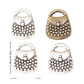 2-Finish Studded Handbag Metal Jewelry Components for Crafts view 1