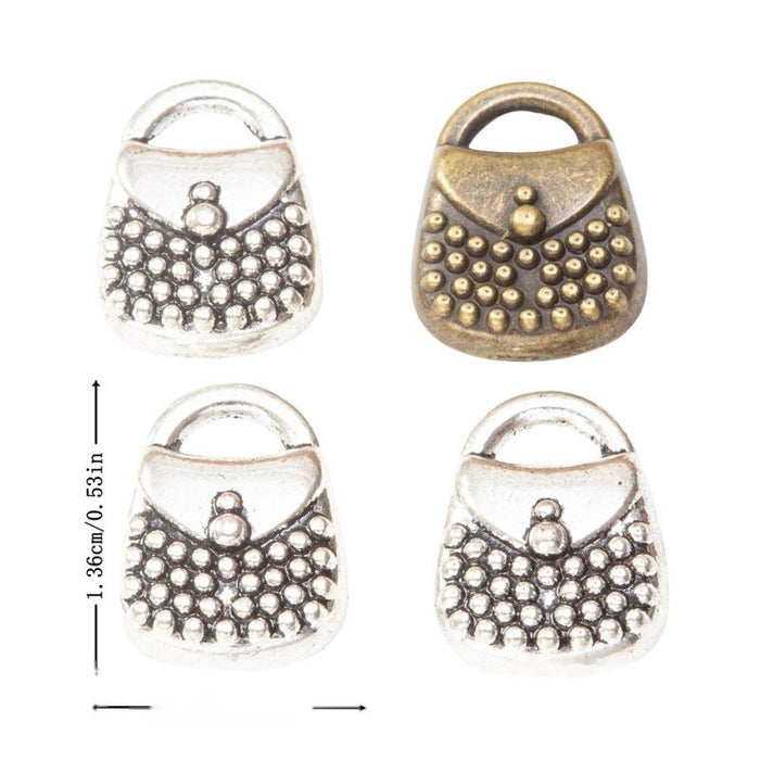 2-Finish Studded Handbag Metal Jewelry Components for Crafts