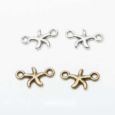Starfish charm shown across the available finishes