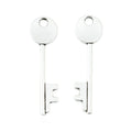 Minimal Round Bow Key Metal Charm Pendant For Jewelry Making And Craft Projects view 1