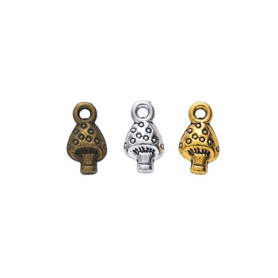 Mushroom Charm grouped finish options on a white background