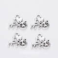 Cat and MY Word Cutout Metal Charm in 1 Pictured Finish view 1