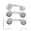 Telephone Receiver Metal Charms in Antique Silver Finish view 1