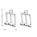 Triple Music Note Metal Charm in 1 Finish for Jewelry Making view 1