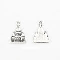 Building Facade Charm Metal Pendant for Jewelry Making view 1