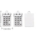 Mini Calculator Metal Charm Pendant in 1 Finish for DIY Jewelry view 1