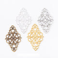 Filigree Diamond Metal Connectors in Four Finish Options view 1
