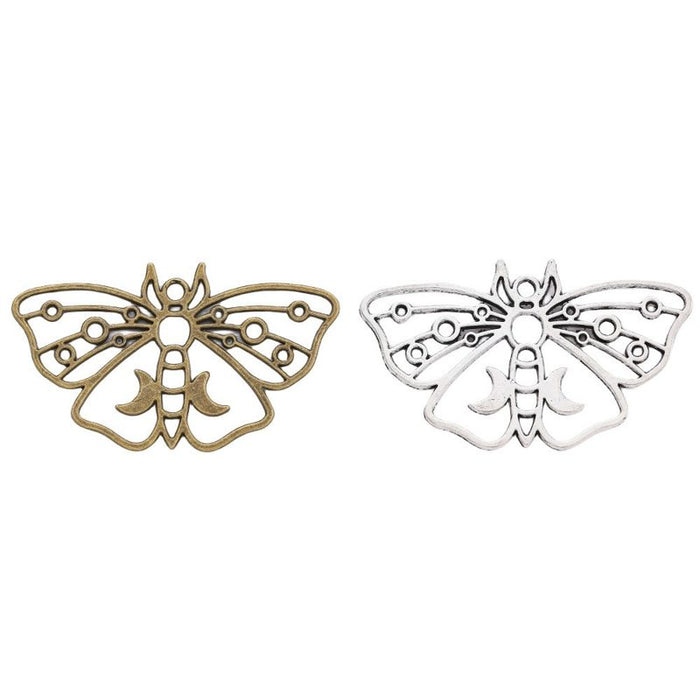 Openwork Butterfly Metal Charms in Two Antique Finishes