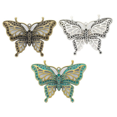 Group view of the available filigree butterfly charms