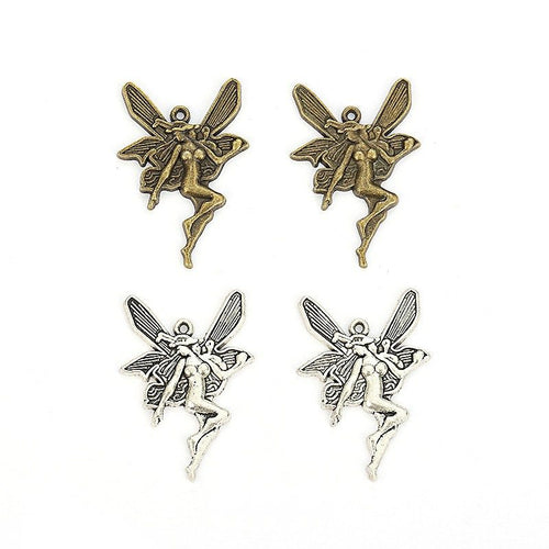 Overview of the fairy charm in the available metal finishes