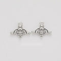 Small Bee Metal Charm in 1 Pictured Finish Jewelry view 1