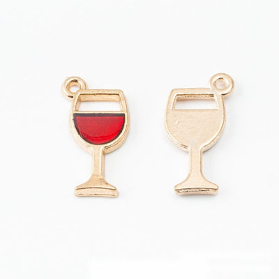 Group view of wine glass styles on a white background