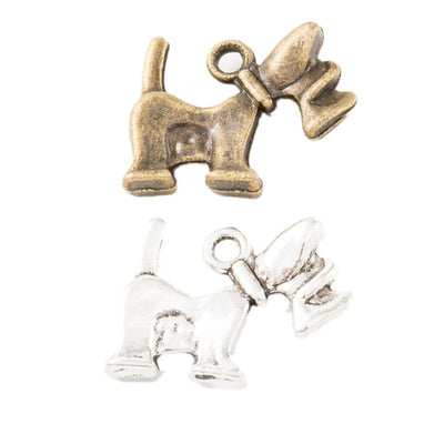 Bow-Tail Dog metal design group view on a light background