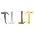 Mini Claw Hammer Metal Charms in Four Color Finishes view 1