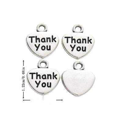 Thank You Heart shown in the available metal finishes