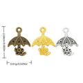 Raindrop Umbrella Vintage Metal Charm Pendant for Jewelry Making view 1
