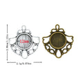 Round 12mm Cabochon Setting Components in 2 Finishes view 1