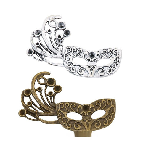 Filigree masquerade mask charms shown in product image 1