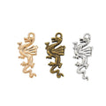 Side Profile Dragon Charm Metal Pendant for Jewelry Making view 1