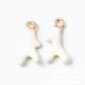 Colorful Enamel Antler Metal Charms in Five Colors view 8