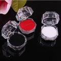 Black Four Centimeter Clear Acrylic Ring Display Box view 1