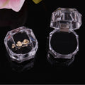 Black Four Centimeter Clear Acrylic Ring Display Box view 3