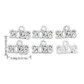 Four Digit Number Metal Charms in 28 Color Variants view 7