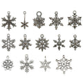Metallic Snowflake Metal Charms for Jewelry and Craft Projects view 5