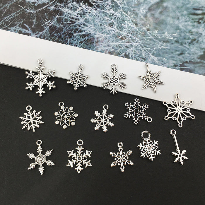 Black Snowflake Metal Beads with 17 Listed Options