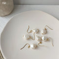 Gold-Tone Fishhook Baroque Freshwater Pearl Drop Earrings view 6