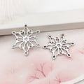 Black Snowflake Metal Beads with 17 Listed Options view 8