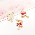 Enamel Zinc Alloy Christmas Tree Charm Pendant for DIY Holiday Jewelry Decoration