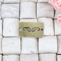 27x17mm Vintage Rectangle Mustache Connector Charm with Two Holes