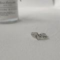 Silver Heart Belt Buckle Open Adjustable Ring Band view 2