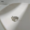 Silver Heart Cuff