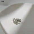 Silver Heart Belt Buckle Open Clip Ear Cuff Jewelry view 6