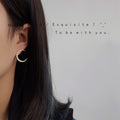 Gold Asymmetric Star And Moon Pavé Stud Earrings Pair view 3