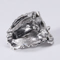 Sculpted Classical Face Brooch in Gold and Silver Tones view 3