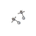 Gold-Tone Pavé Crystal Bar Pearl Drop Stud Earrings view 5