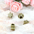 Star Spacer Bead Antique Tone Alloy Jewelry Making Component in 2 Finishes view 2