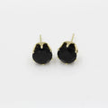 Eighteen Color Round Faceted Solitaire Stud Earrings view 7