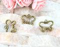 Openwork Butterfly Outline Metal Charm Pendants for Jewelry Making view 2