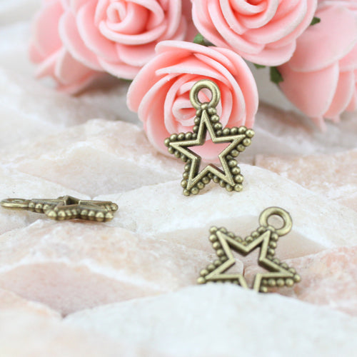 star front and side views on a styled background