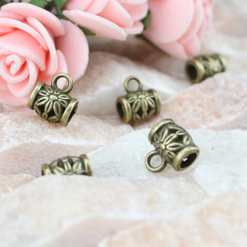 9mm Alloy Large Hole Bail Bead for Necklace Making