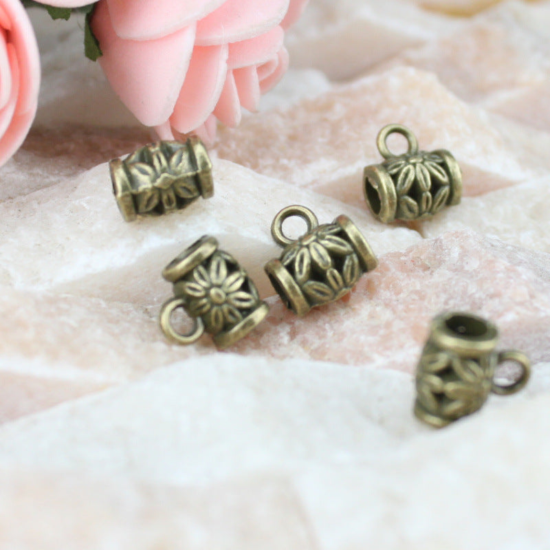 9mm Alloy Large Hole Bail Bead for Necklace Making