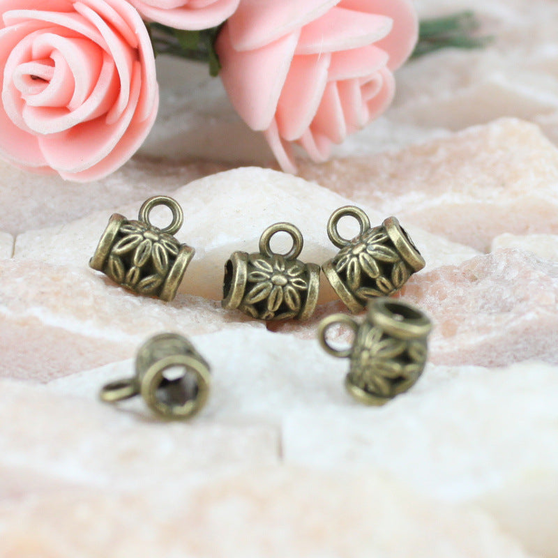 9mm Alloy Large Hole Bail Bead for Necklace Making