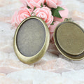 Large Oval Plain Edge Pendant Trays in Two Finishes view 2