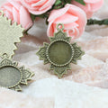 Four Leaf Round Pendant Trays in Five Metal Finishes view 2