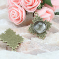 Four Leaf Round Pendant Trays in Five Metal Finishes view 4