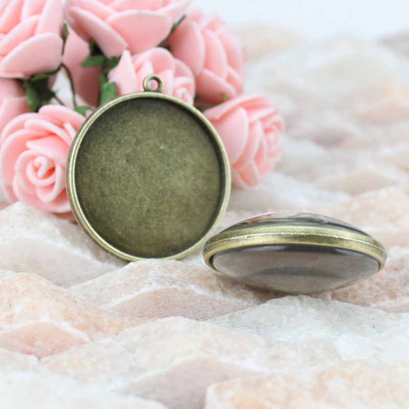 30mm Double-Sided Pendant Tray Bezel Setting